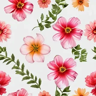 flower with white background