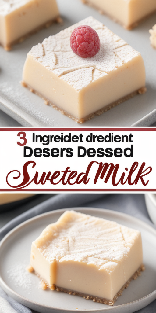 3 ingredient desserts with sweetened condensed milk