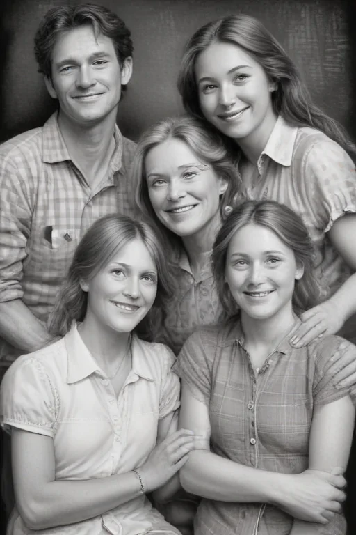 drawings of family