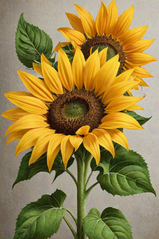 clip art sunflower black and white