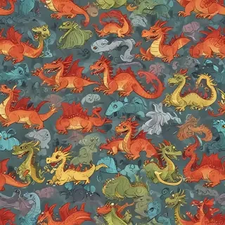 cartoon dragons