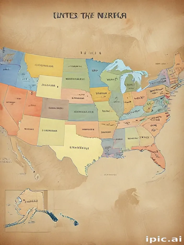 united states of america map