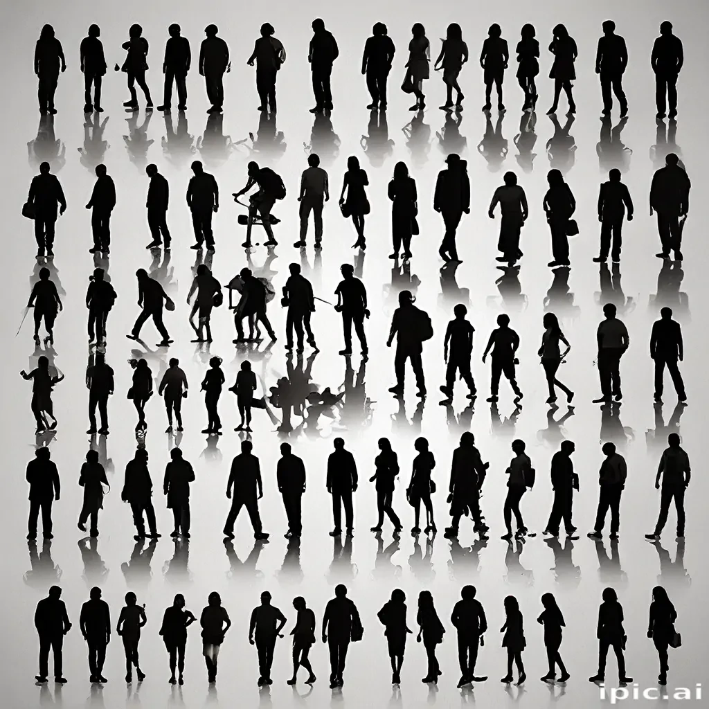 people silhouettes