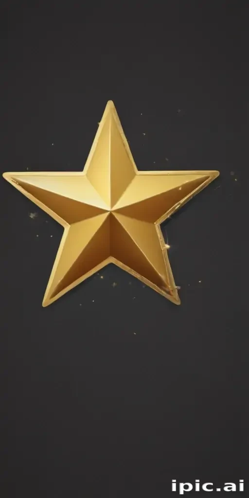 gold star sticker png