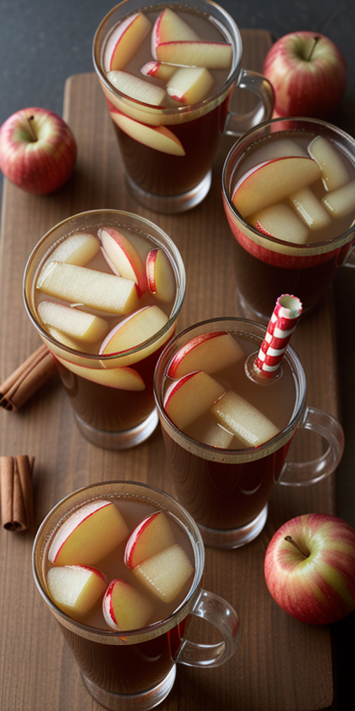 apple cider with red hots