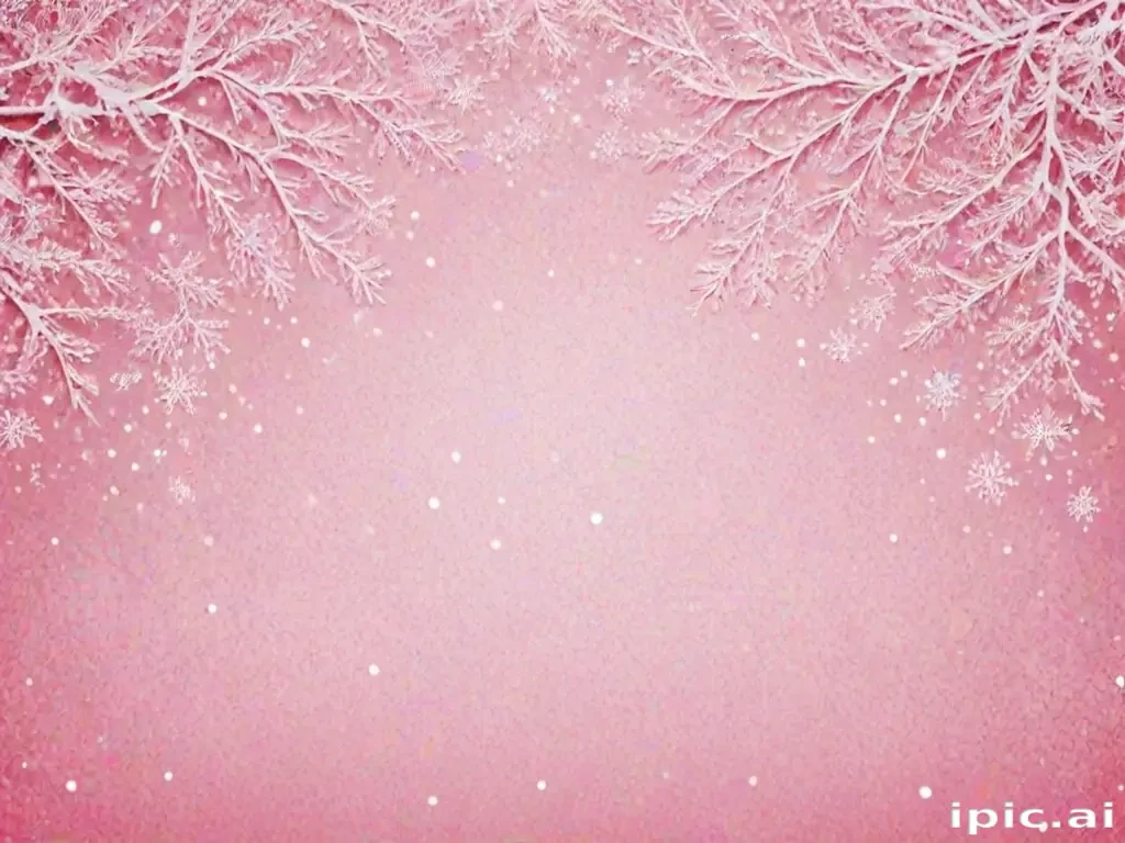 pink winter background