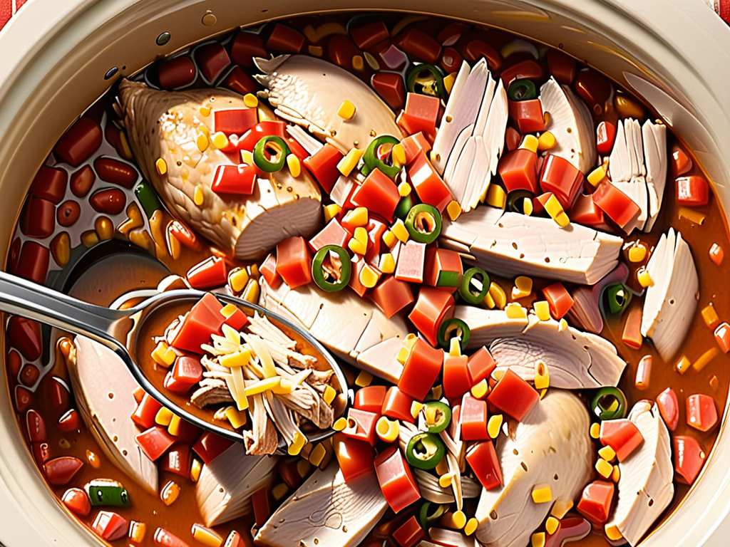 chicken and rotel in crock pot