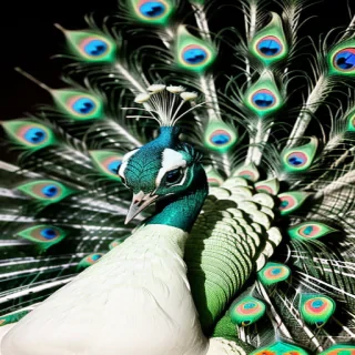 white peacock