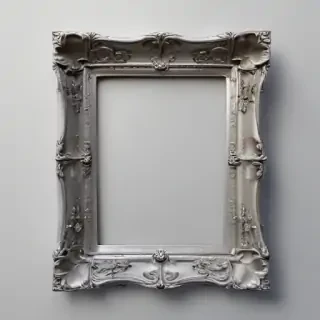 silver frame png