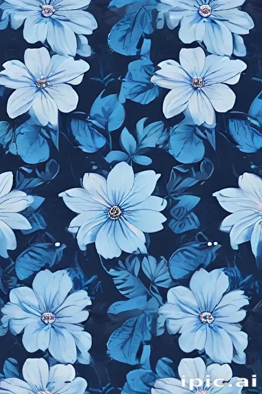 blue flower background