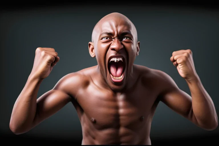 Expressing Intense Emotion: A Powerful Moment of Anger and Passion