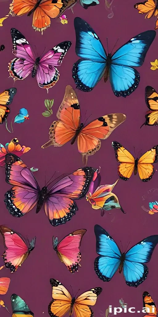 butterfly wall paper