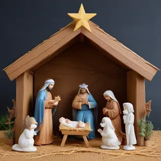 free christmas nativity scene