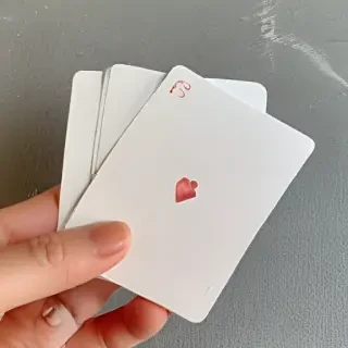 holding card