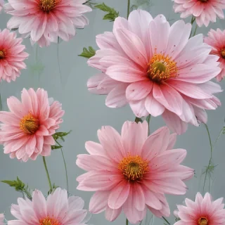 transparent flower outline