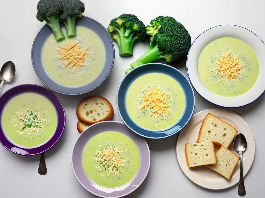 what to eat with broccoli and cheese soup