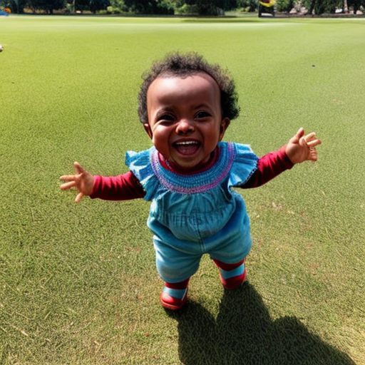 Habesha baby laughing