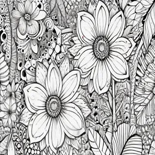 flower doodle art