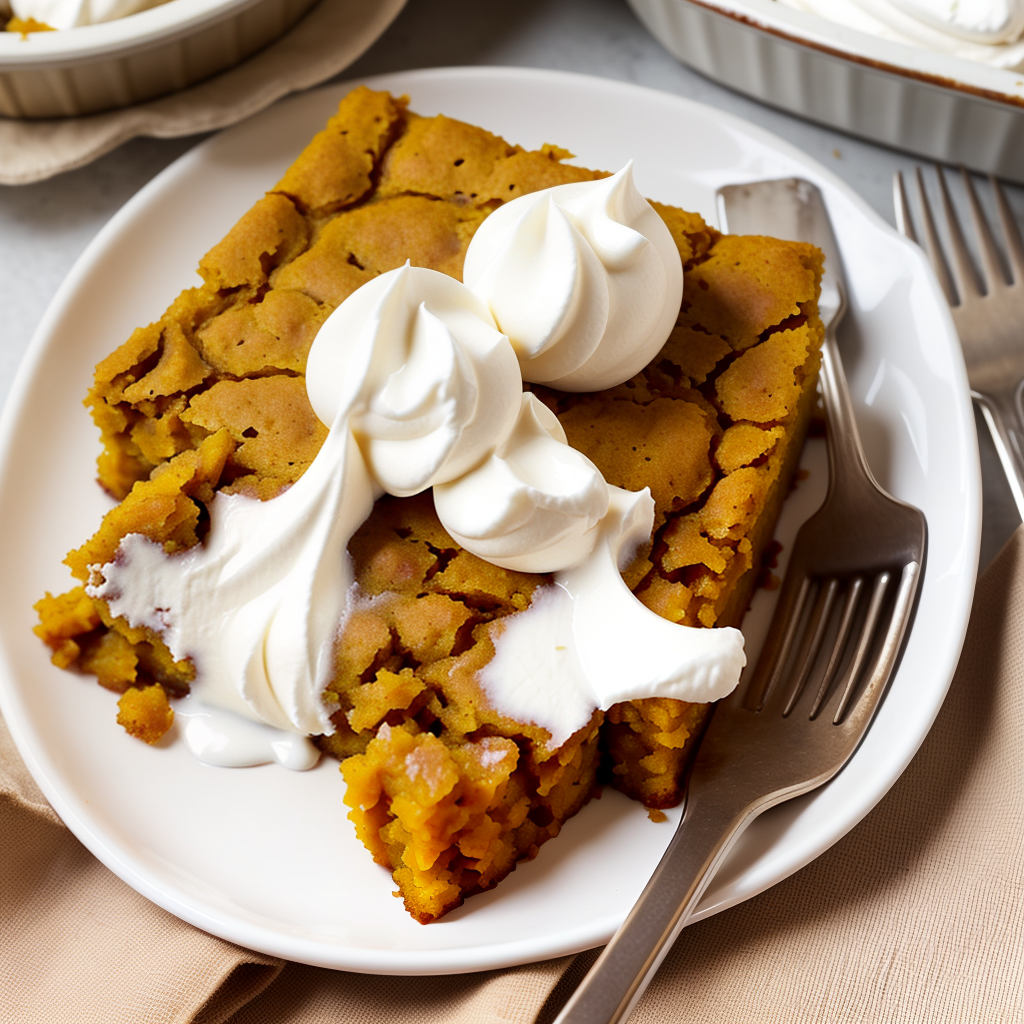 pumpkin dump cake with cream cheese