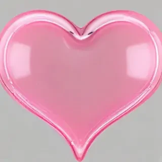 transparent pink heart