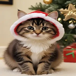 christmas images cats