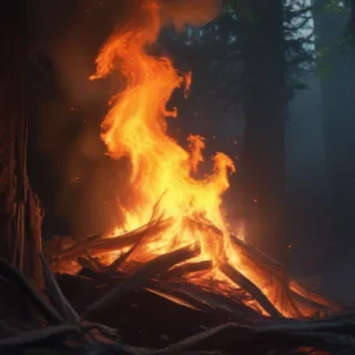 background on fire