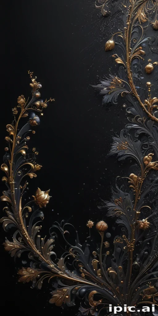 black background with glitter
