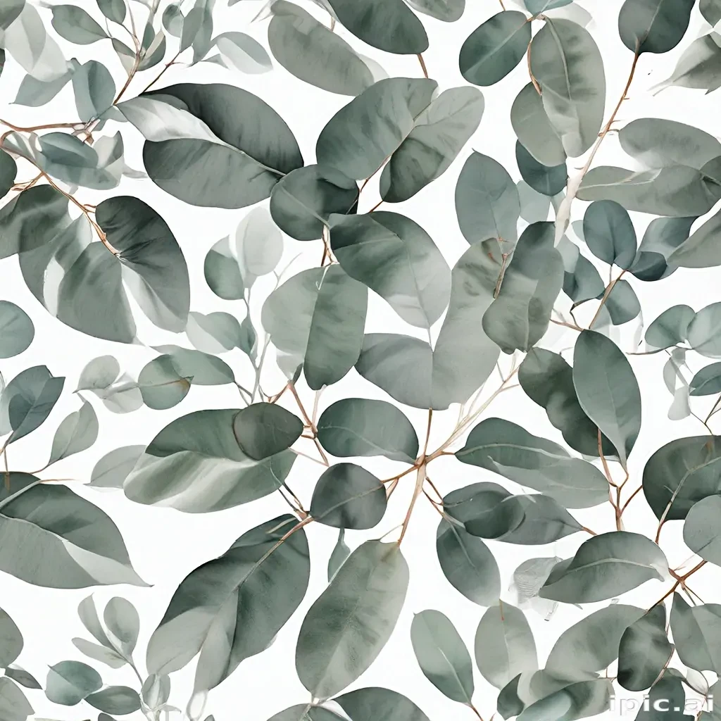 eucalyptus clipart black and white