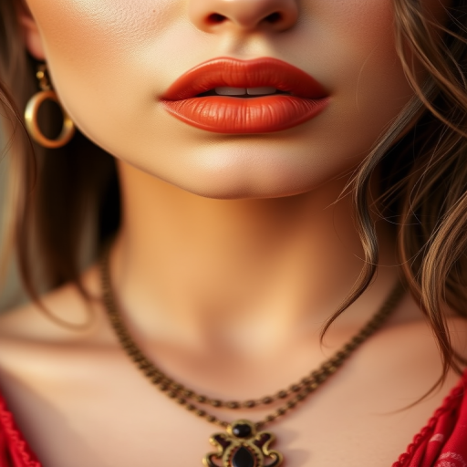 Earthy terracotta liquid lip with a suede-like texture, titled "Desert Mirage," featuring long-wearing properties and a comfortable matte finish, complementing bohemian-inspired styles