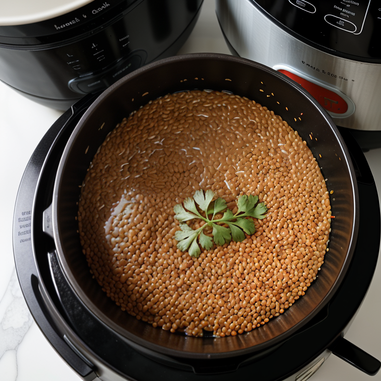 cook lentils in a rice cooker