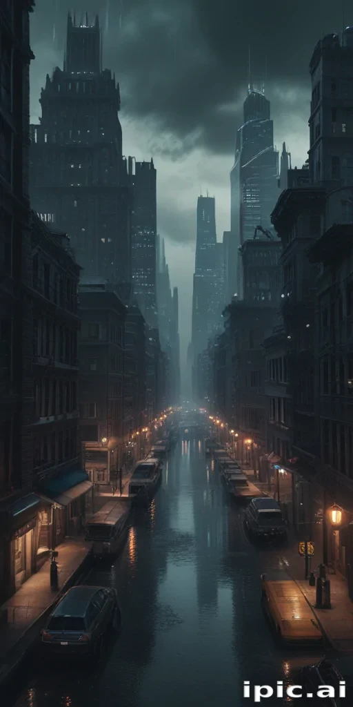 dark city background