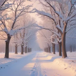 winter zoom background