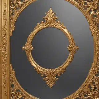 gold border transparent