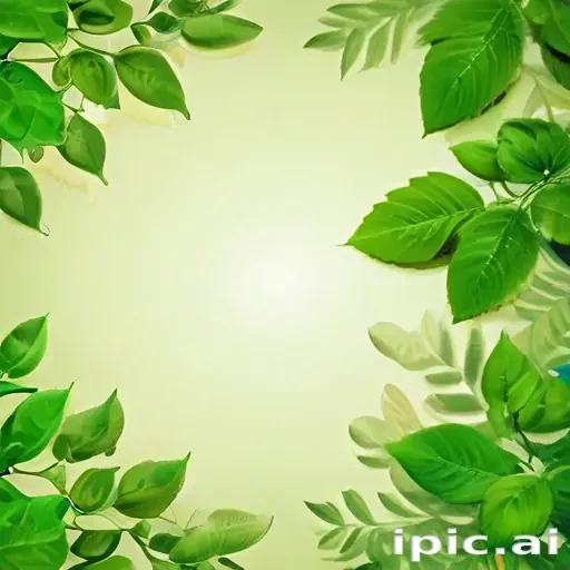 background with green leaves