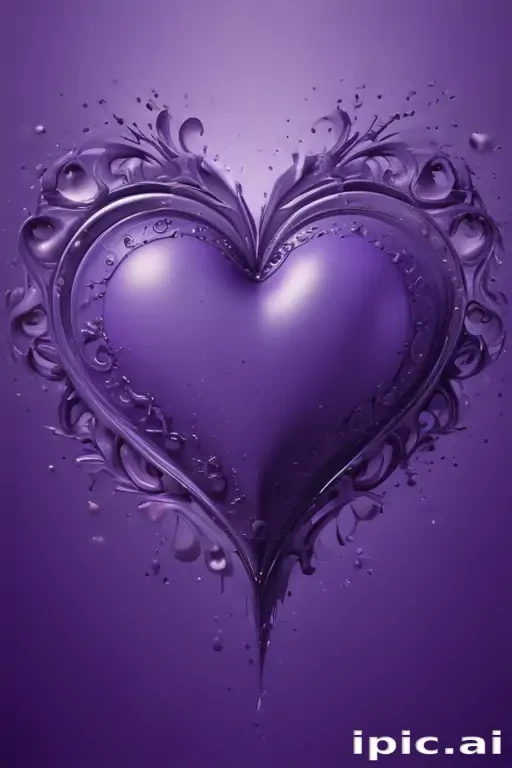 purple wallpaper heart