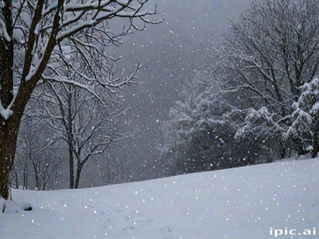 snow falling png