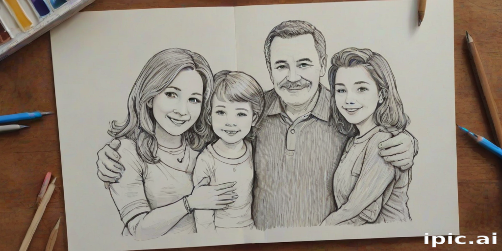 drawings of family