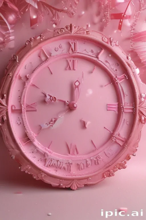 pink happy new year 2024