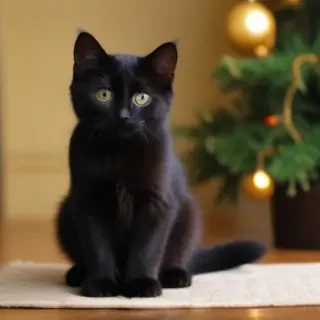 cute black cat wallpaper