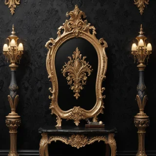 black wallpaper cute