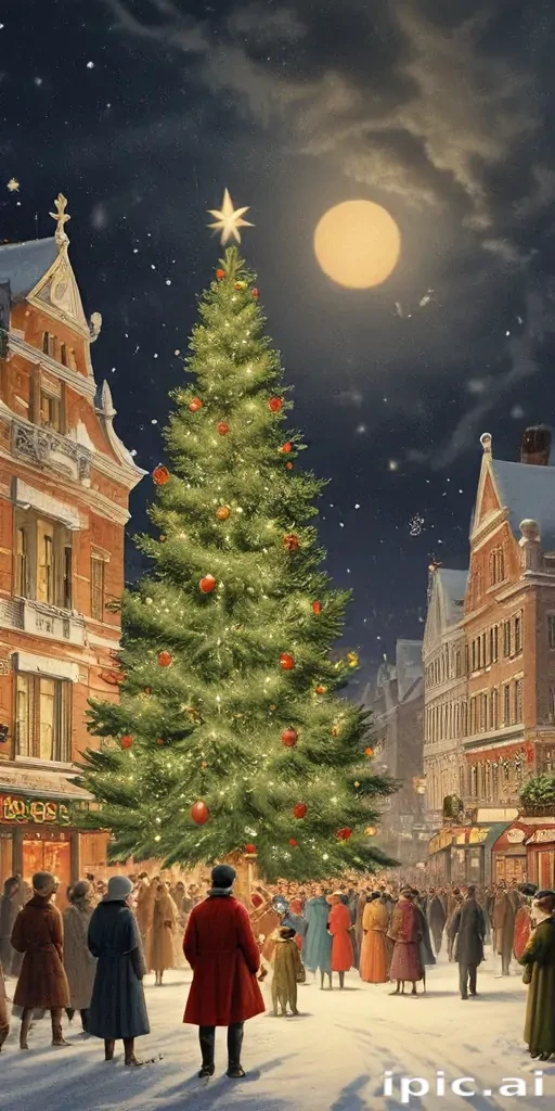 vintage christmas illustration