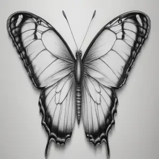 butterfly drawing outline