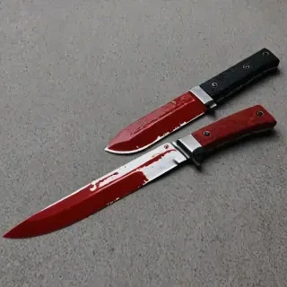 bloody knife aesthetic
