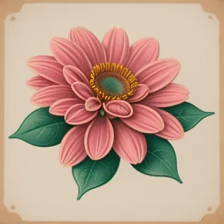 vintage flower illustration