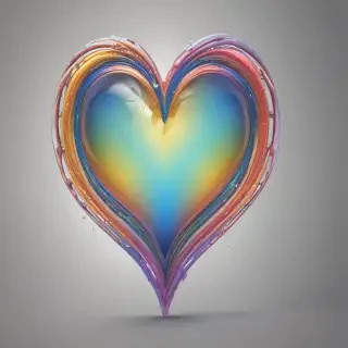 rainbow heart png