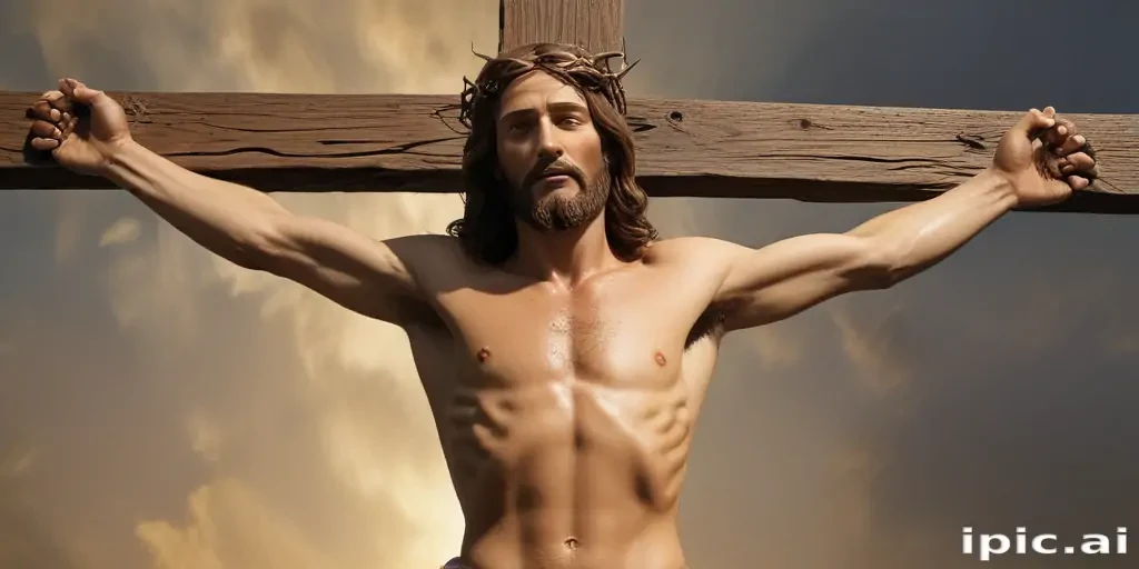 pictures of jesus on a cross