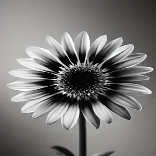flower images black and white