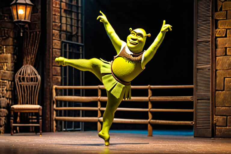 Shrek Doing A Ballet Dance