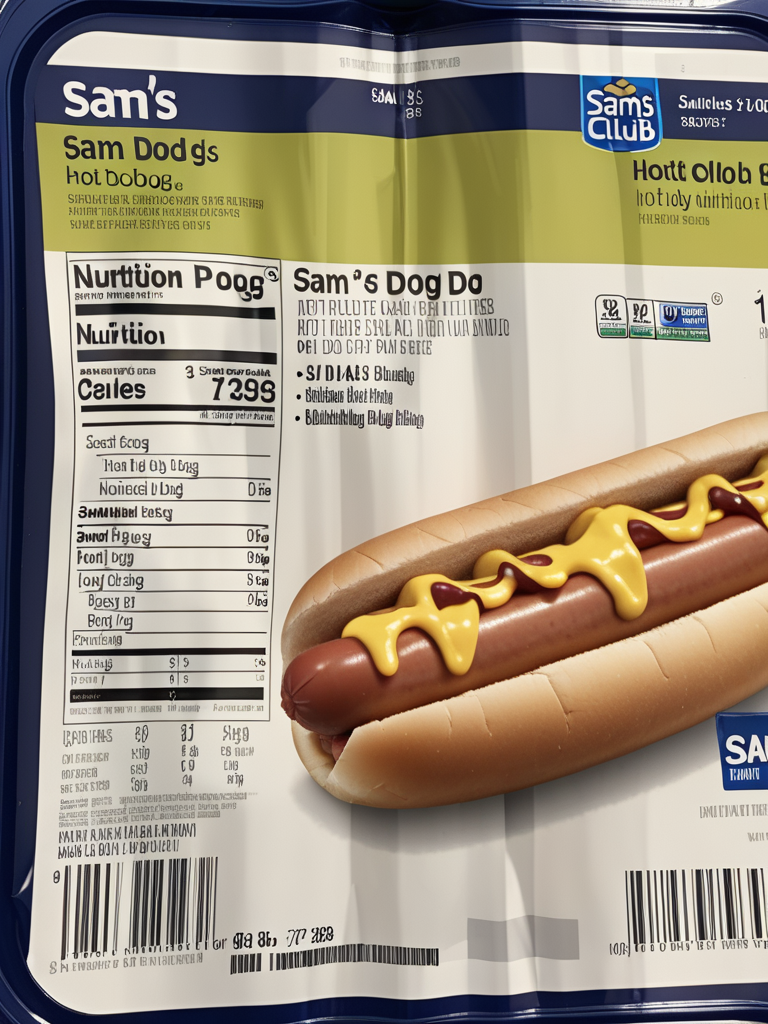 sam's club hot dog nutrition