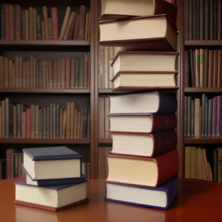 book stack png